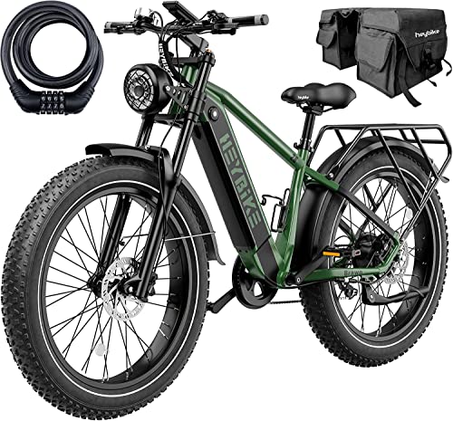 Heybike Brawn 750W Electric Bike for Adults,28MPH 26'' Fat Tire Ebike with 48V 18Ah Removable Battery,Off Road Electric Mountain Bike,Hydraulic Front Fork Suspension Electric Bicycles