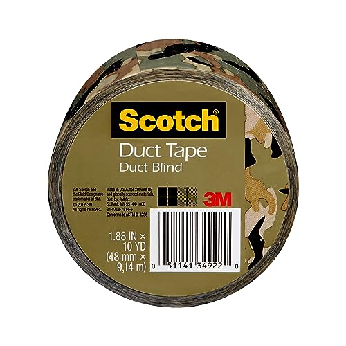 Scotch Duct Tape, Camo, 1.88 in x 10 yd, 1 Roll (910-CMO-C)
