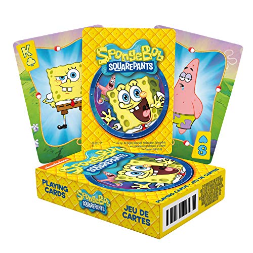 AQUARIUS SpongeBob Playing Cards - SpongeBob SquarePants Themed Deck of Cards for Your Favorite Card Games - Officially Licensed SpongeBob Merchandise & Collectibles