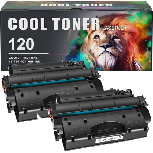 Cool Toner Compatible Toner Cartridges Replacement for Canon 120 cartridges 120 CRG-120 for Canon imageCLASS D1120 D1550 D1150 D1320 D1350 D1520 D1100 D1370 D1180 D1170 MF6680DN MF417dw Black 2-Pack