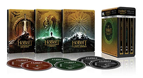 The Hobbit - The Motion Picture Trilogy - 4K Steelbook Set (Extended/Theatrical) - [4K Ultra HD + Blu-ray + Digital]