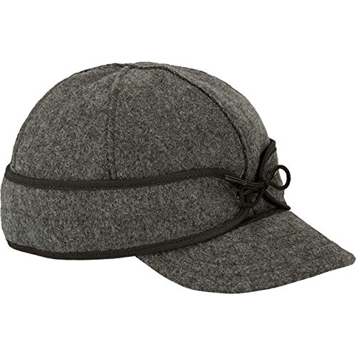 Stormy Kromer Original Kromer Cap - Winter Hat for Men & Women, Baseball Hat with Ear Flaps Charcoal