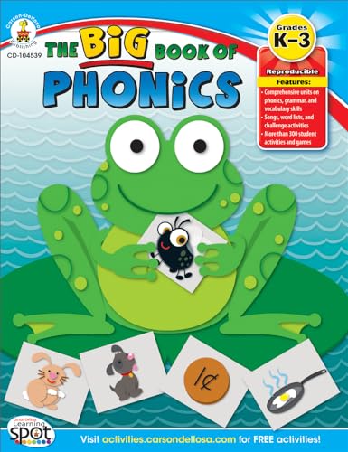 Carson Dellosa Big Book of Phonics, Grades K - 3 Resource Book