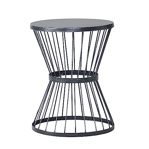 Christopher Knight Home Lassen Outdoor 16' Iron Side Table, Matte Black