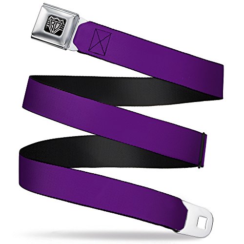 Buckle-Down Seatbelt Belt - Purple - 1.5' Wide - 32-52 Inches in Length