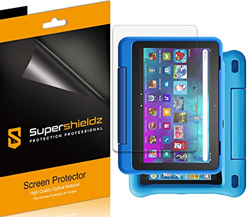 Supershieldz (3 Pack) Designed for All-New Fire HD 8 Kids and Fire HD 8 Kids Pro Tablet 8 inch (12th/10th generation - 2022/2020 release) Screen Protector, High Definition Clear Shield (PET)