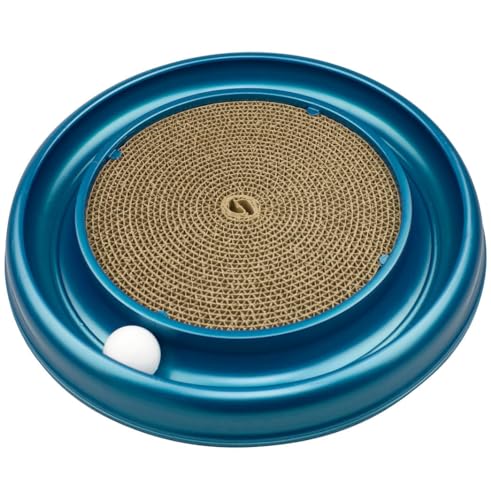 Turbo Cat Scratcher Toy with Catnip, Color May Vary