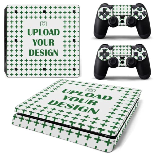 Custom Skins for PS4 Controller Personalized Sticker for PS4 Slim Console and Controller Upload Your Own Design Vinyl Skin Decal Cover