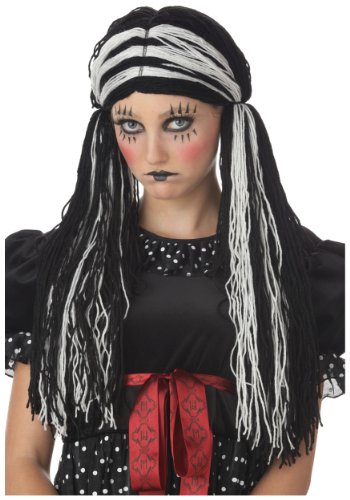 California Costumes Women's Tragedy ann Wig, Black/White, One Size