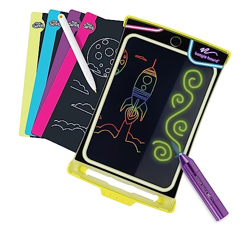 Boogie Board Magic Sketch Reusable Kids Drawing and Writing Activity Kit with Glow in The Dark Drawing Pad, Stylus, Light Pen and Templates, Ages 3+