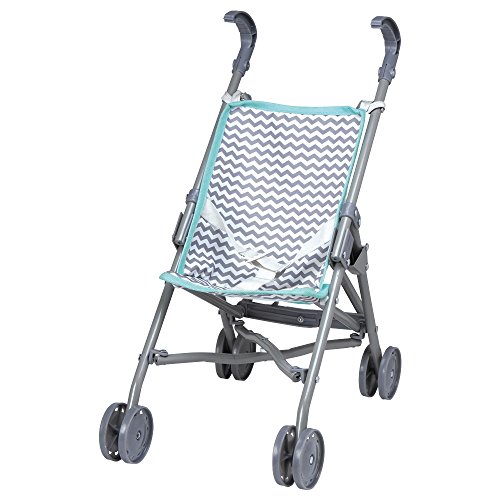 Adora Realistic and Creative Zig Zag Baby Doll Stroller with Fun Design, Adjustable Sun Cover; Doll Accessory Storage and Removable Stroller Seat That fits Dolls up to 18-inches - Small