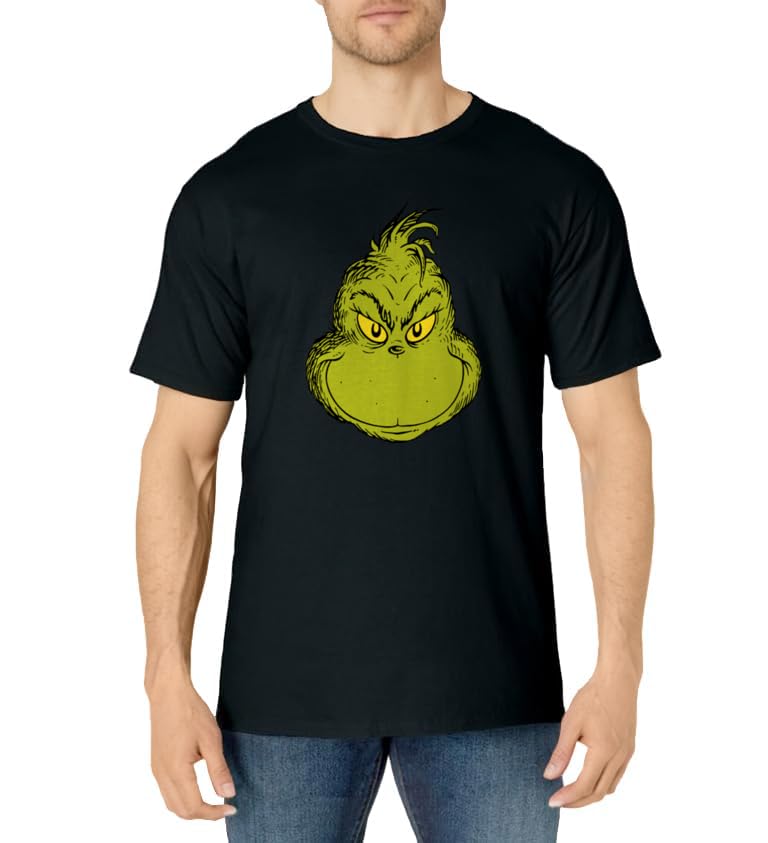 Dr. Seuss Classic Grinch Face T-shirt T-Shirt