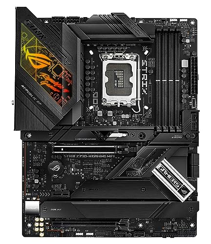 ASUS ROG STRIX Z790-H Gaming (WiFi 6E)LGA1700(Intel14th,13&12th Gen)ATX gaming motherboard(DDR5 7800 MT/s, PCIe5.0 x16 with Q-Release,4xPCIe 4.0 M.2 slots,USB 3.2 Gen 2x2 Type-C,front-panel connector)