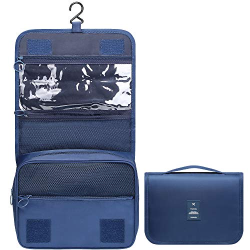 SELLYFELLY Hanging Toiletry Bag for Travel Cosmetic Makeup Organzier Waterproof Bathroom Shower Bag for Women and Men