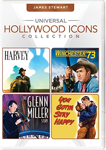 Universal Hollywood Icons Collection: James Stewart (Harvey / Winchester '73 / The Glenn Miller Story / You Gotta Stay Happy) [DVD]