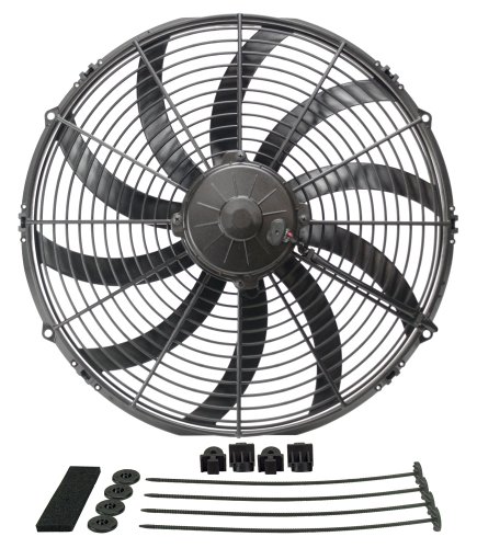 Derale 16116 16' Diameter H.O. Extreme Electric Fan , Black