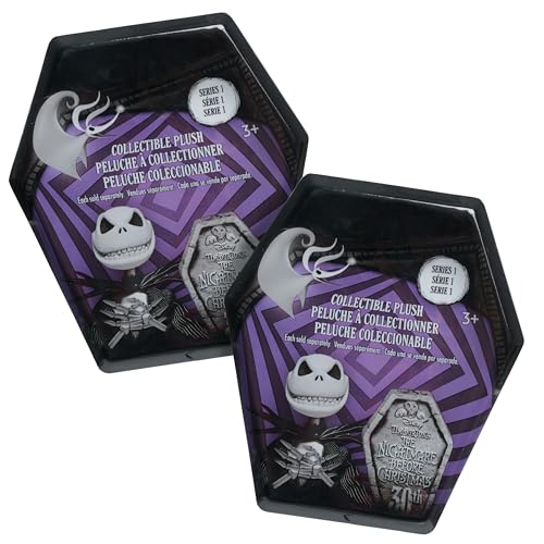 Just Play Disney Tim Burton's The Nightmare Before Christmas Collectible Plush 2-Pack Bundle, Amazon Exclusive, Kids Toys for Ages 3 Up