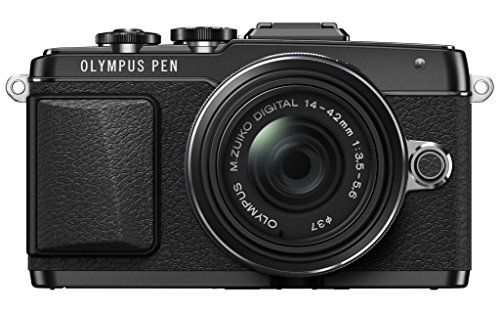 OM SYSTEM OLYMPUS E-PL7 16MP Mirrorless Digital Camera with 3-Inch LCD with 14-42mm IIR Lens (Black)