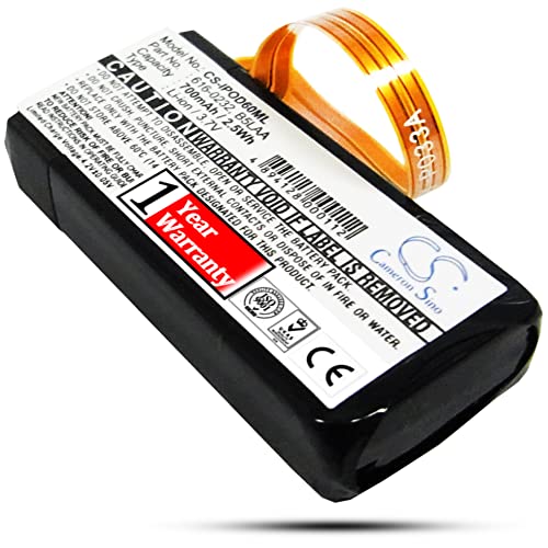 Estry 3.7V Battery Replacement for Microsoft Zune 30GB Zune 1089 Zune 1090 Zune 1091 Zune JS8-00001 Zune JS8-00002 JS8-00003 Microsoft G71C0006Z110 Battery