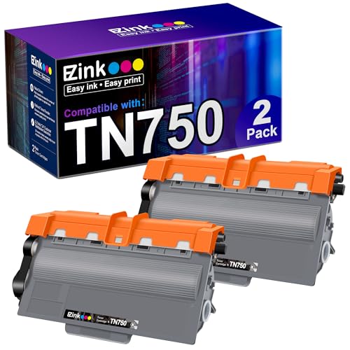 E-Z Ink (TM Compatible Toner Cartridge Replacement for Brother TN750 TN-750 TN720 TN-720 to use with HL-5450DN HL-5470DW HL-6180DW MFC-8710DW MFC-8910DW MFC-8950DW (Black, High Yield, 2-Pack)