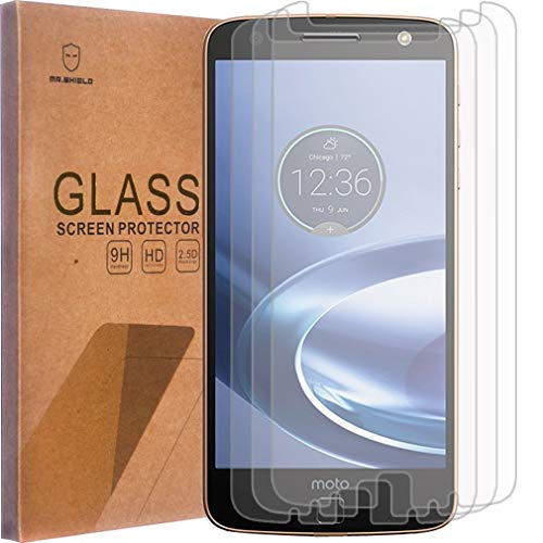 Mr.Shield Designed For Motorola Moto Z Force Droid Edition [Tempered Glass] [3-Pack] Screen Protector with Lifetime Replacement