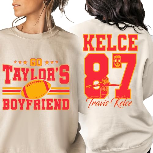 Custom Sweatshirt Game Day Super B*wl 2024, Custom Crewneck Sweatshirt, Birthday Gift Personalized Sweatshirts for friend fan, Go Tayl’s Boyfriend Sweatshirt, Football Era Sweatshirt, Trendy Sweater