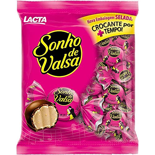 Bombom Sonho de Valsa - Lacta, Chocolate Candy Imported from Brazil (Pack of 1)