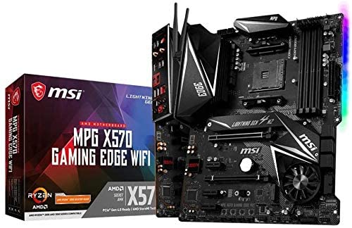 MSI MPG X570 Gaming Edge WiFi Motherboard (AMD AM4, DDR4, PCIe 4.0, SATA 6Gb/s, M.2, USB 3.2 Gen 2, AC Wi-Fi 5, HDMI, ATX) (Renewed)