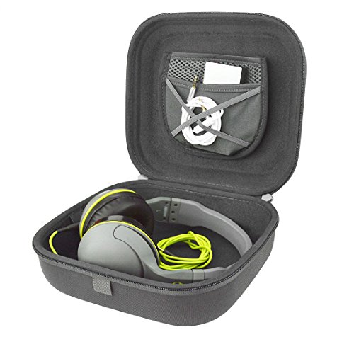 Linkidea Headphones Carrying Case Compatible with Skullcandy Hesh, Hesh 2.0, Crusher, Grind, Navigator Case, Protective Hard Shell Travel Bag with Cable, Charger Storage (Grey)