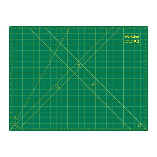 WORKLION 18'' x 24'' Large Self Healing PVC Cutting Mat, Double Sided, Gridded Rotary Cutting Board for Craft, Fabric, Quilting, Sewing, Scrapbooking - Art Project…