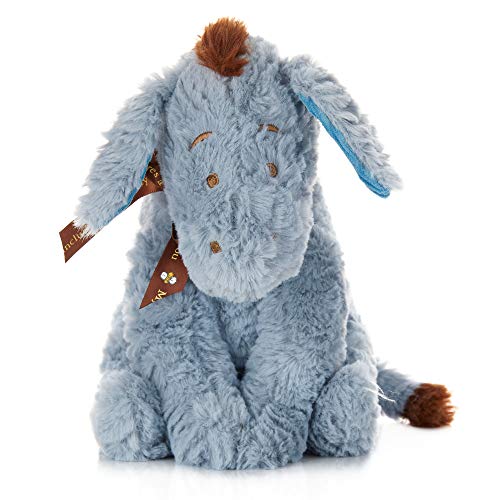 Disney Baby Classic Winnie the Pooh and Friends Stuffed Animal, Eeyore 9 Inches, 1 Count (Pack of 1), Gray,brown,blue