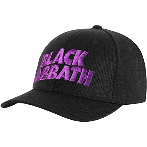 Black Sabbath Men's Demon & Logo Baseball Cap Adjustable Black