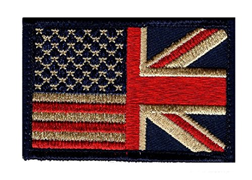 Hook USA UK British Flag Subdued Patch by Miltacusa