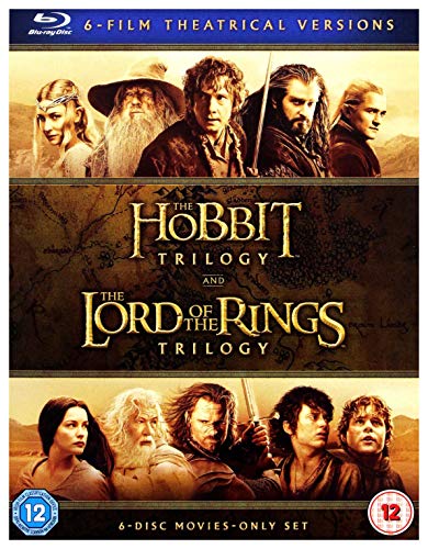 The Hobbit Trilogy and The Lord Of The Rings Trilogy, 6-Film Theatrical Versions (Blu-Ray)