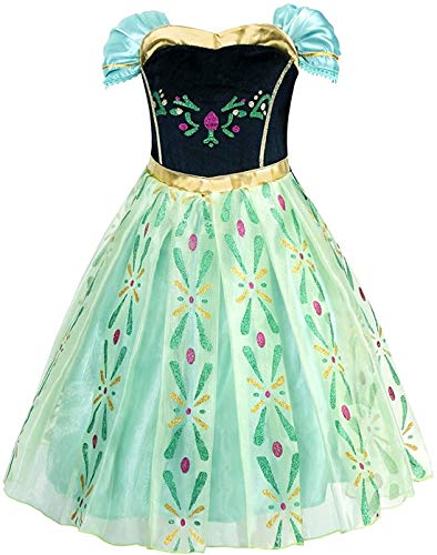 Xinfenglai Green Girls Cosplay Dance Dress Princess Costumes (2-3T)