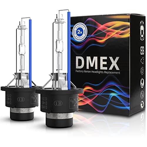 DMEX D4S 35W Xenon Headlight HID Bulbs 6000K Cool White 66440 42402 42402WX Replacement - Pack of 2