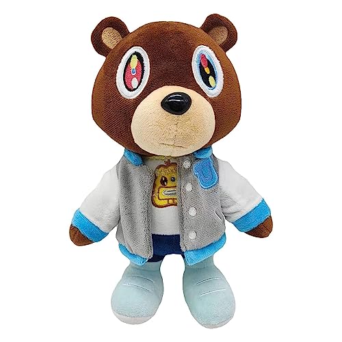 Kanye Bear Plush Toy Stuffed Animal Plushie Doll Toys Gift for Kids Children Graduation 10 inch