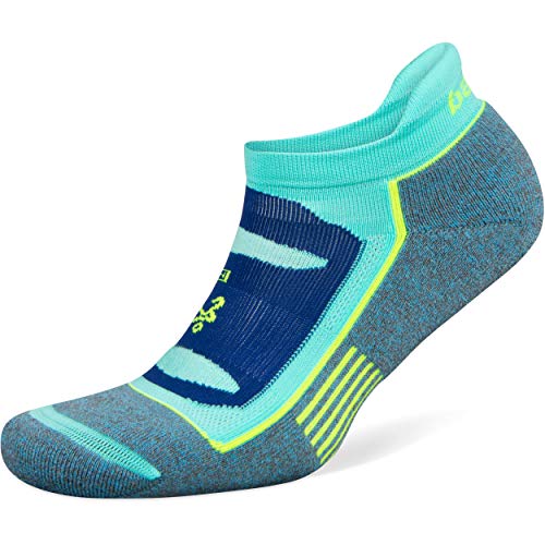 Balega Blister Resist Performance No Show Athletic Running Socks for Men and Women (1 Pair), Ethereal Blue/Light Aqua, Medium