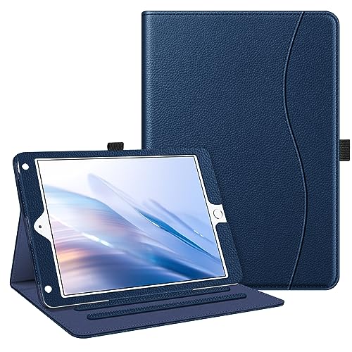 Fintie Case for iPad 6th / 5th Generation (2018 2017 Model, 9.7 Inch), iPad Air 2 / iPad Air 1 (9.7 Inch) - [Corner Protection] Multi-Angle Viewing Stand Cover with Pocket, Navy
