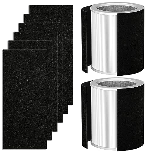 H-PF400 HEPA Filter Replacement Kit Compatible with H-HF400-VP H-PF400 Hunter HP400 Cylindrical Tower Air Cleaner Purifier, 2 HEPA Filters + 8 Pre-Carbon Filters