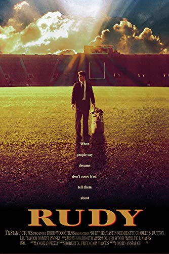 Rudy Movie Poster, US Version, Size 24x36