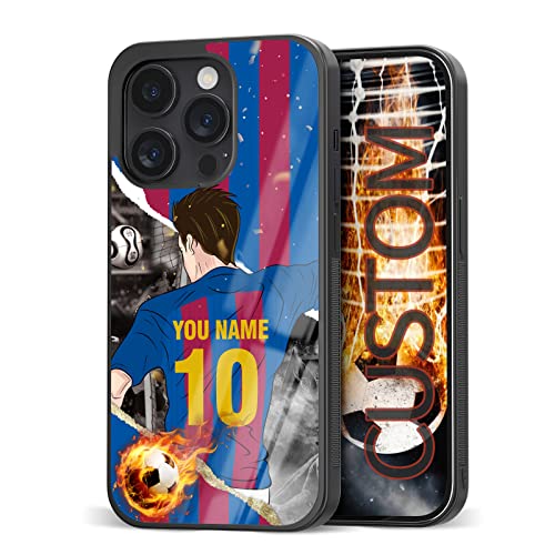 Custom Phone Cases Name & Number Jersey VS Flag Design - iPhone 5 6 7 8 11 12 13 14 Pro Max Plus Mini Xr Xs SE Samsung S20 S21 S22 S23 Ultra Plus FE Moto G100 Edge S Pixel 4 5 6 7 LG 5/6 (Barcelona)