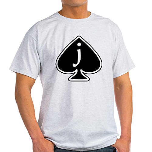 CafePress Jack of Spades Light T Shirt 100% Cotton T-Shirt Ash Gray