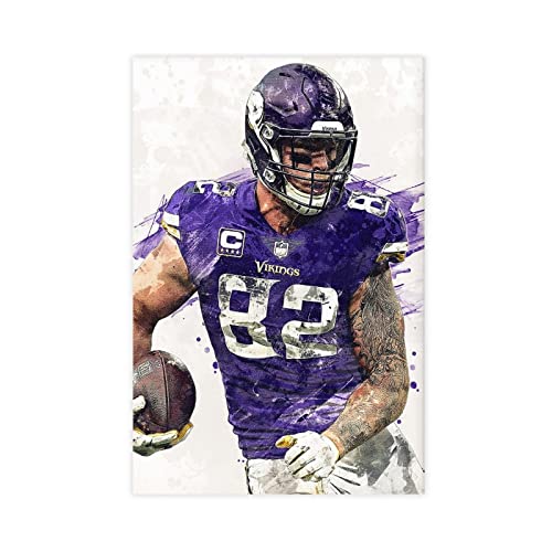 aspix Kyle Rudolph Poster Canvas Poster Bedroom Decor Sports Landscape Office Room Decor Gift Unframe-style Unframe-style12x18inch(30x45cm)