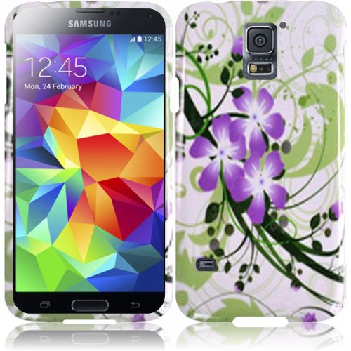 CYstore Graphic Design Hard Cover Case For Samsung Galaxy S5 (Include a CYstore Sylues Pen) - Green Lily