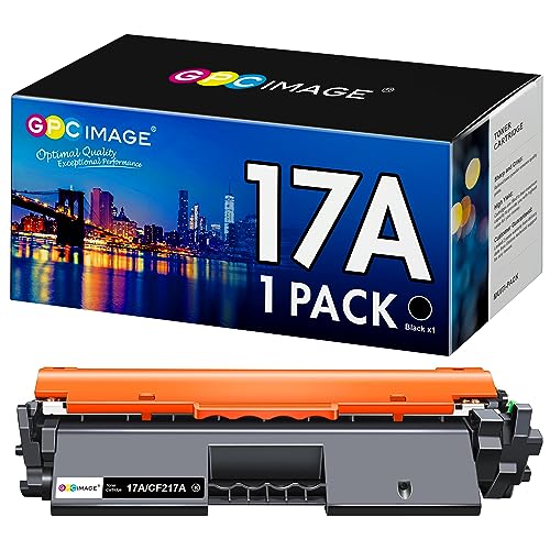 GPC Image Compatible Toner Cartridge Replacement for HP 17A CF217A Toner Compatible with Laserjet Pro M102w M130nw M130fw M130fn M102a M130a Laserjet Pro MFP M130 M102 Series Printer Tray (1 Black)