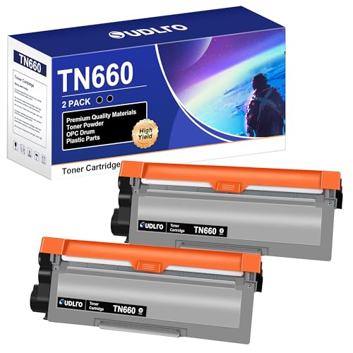 TN660 Toner Cartridge Brother Printer Replacement for Brother TN660 TN-660 TN630 TN-630 to Compatible with HL-L2300D HL-L2380DW HL-L2320D DCP-L2540DW HL-L2340DW HL-L2360DW HL-L2305W (2 Black)