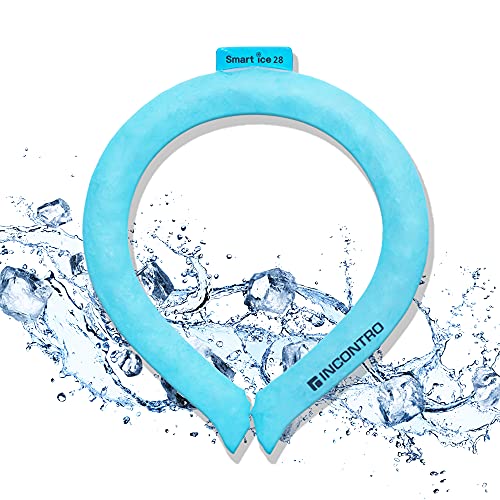 INCONTRO, Smart ice Neckband, Neck Cooling Wrap, Cooling Starts at 80.6°F, Reusable, No Moisture, All Sports Outdoor Activities, Unisex - Blue