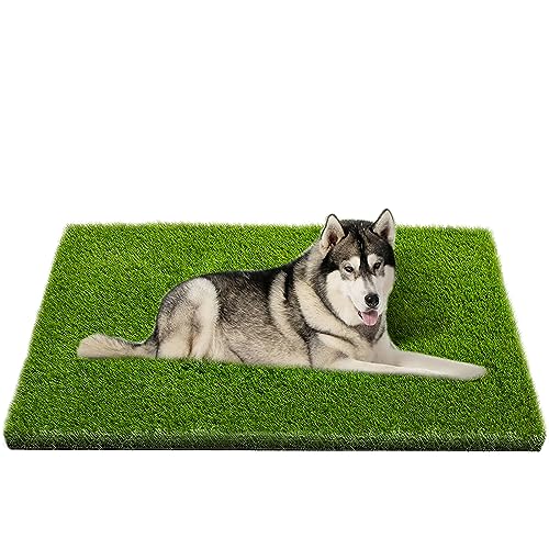 Artificial Grass, Professional Dog Grass Mat, Potty Training Rug and Replacement Artificial Grass Turf, Large Turf Outdoor Rug Patio Lawn Decoration, Easy to Clean with Drainage Holes (48x32 inch)