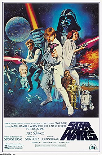 Trends International Star Wars IV One sheet Collector's Edition Wall Poster 24' x 36' for Bedroom